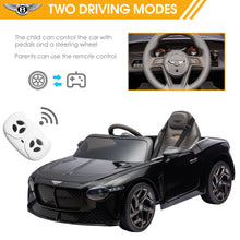 Load image into Gallery viewer, Ride on Car for Boys Girls, Bentley Mulsanne 12V Kids Electric Car Vehicle with Remote Control, Battery Powered Ride on Toys with Bluetooth, USB/MP3, LED Light, 3-6 Ages Kid Birthday Gift, Black