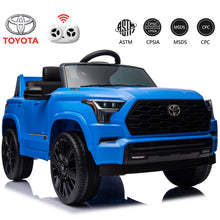 Load image into Gallery viewer, 12V Toyota Ride on Car for Boys and Girls Electric Vehicle with 2.4G Remote Control Powered Ride on Toy for 3-5 Years Old, Three Speed, Bluetooth, Ride on Truck