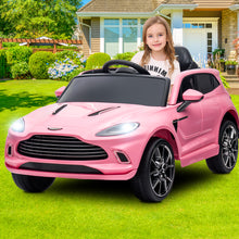 Load image into Gallery viewer, 12V Ride on Car for Girls and Boys Licensed Mercedes Benz Electric Vehicle, MP3, AUX, TF Card Slot, Ride on Toy for 3-5 Years Old