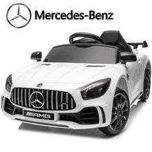 Load image into Gallery viewer, 12V Ride on Car for Girls and Boys Licensed Mercedes Benz Electric Vehicle, MP3, AUX, TF Card Slot, Ride on Toy for 3-5 Years Old