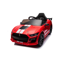 Load image into Gallery viewer, Ford Mustang GT500 Ride on Car for Kids, 12V Powered Ride on Toy with Remote Control, Bluetooth, Radio, Music, USB Port, LED Lights, 4 Wheels Suspension Electric Car for for 3-5 Years Boy Girl