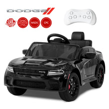 Load image into Gallery viewer, 12V Dodge Charger Ride on Car with Remote Control Electric Vehicle for Boys and Girls Kids Ride on Toy for 3-6 Years Old, Power Ride on Truck, Bluetooth, LED light, Four wheel suspension