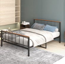 Load image into Gallery viewer, Metal Full Size Bed Frame with Headboard and Footboard Platform Metal Bed Frame Full for Adults Teens Kids, Metal Full Bed Frame, Bedroom Furniture, No Box Spring Needed