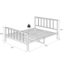 Load image into Gallery viewer, Metal Full Size Bed Frame with Headboard and Footboard Platform Metal Bed Frame Full for Adults Teens Kids, Metal Full Bed Frame, Bedroom Furniture, No Box Spring Needed