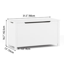 Load image into Gallery viewer, iRerts Wooden Toy Box Storage Kids Toy Storage with Safety Hinged Lid Toy Chests & Organizers for Boys and Girls