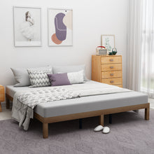 Load image into Gallery viewer, iRerts King Size Wood Platform Bed Frame, No Box Spring Needed, Strong Wood Slat Support, Easy Assembly