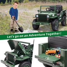 Load image into Gallery viewer, 12V Kids Ride on Truck Toy with Remote Control, 4DW Powered Electric Vehicle Car for Boys Girls Aged 3-6, Ride on Car w/ Storage and Shovel, Soft PU Seat, Bluetooth