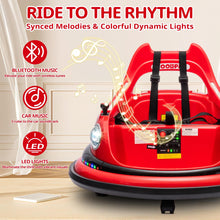 Load image into Gallery viewer, iRerts 12V Bumper Cars for Kids, Bumper Car Ride on with Remote Control, Battery Powered Kids Ride on Toys for 2-5 Year Old Boys Girls, Kids Electric Cars with Bluetooth, Music, LED Light, Red