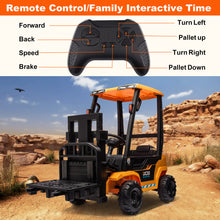 Load image into Gallery viewer, JCB 12V Ride on Forklift for Kids Ride on Car with Remote Control Ride on Toy for Toddler, 3 Speed, Electric Ride on Truck for 3-6 Boys and Girls