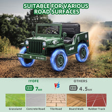 Load image into Gallery viewer, 12V Kids Ride on Truck Toy with Remote Control, 4DW Powered Electric Vehicle Car for Boys Girls Aged 3-6, Ride on Car w/ Storage and Shovel, Soft PU Seat, Bluetooth