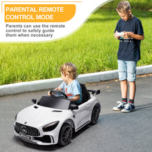 Load image into Gallery viewer, Mercedes Benz Ride on Toys for Kids Boys Girls, 12V Kids Ride on Sports Cars with Remote Control, Battery Powered Electric Cars Vehicle for Kids with LED Headlights, MP3, USB, TF Card Slot, White