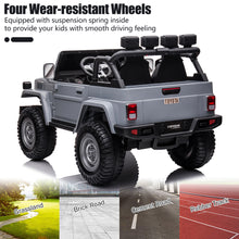 Load image into Gallery viewer, 24V Ride on Cars 2 Seater, Licensed Toyota FJ40 Ride on Toys with Remote Control, Kids Electric Vehicle with Bluetooth, FM Radio, USB, Music, Gifts for 3-6 Years Old Boys Girls, Gray