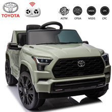 Load image into Gallery viewer, 12V Toyota Ride on Car for Boys and Girls Electric Vehicle with 2.4G Remote Control Powered Ride on Toy for 3-5 Years Old, Three Speed, Bluetooth, Ride on Truck