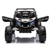 Load image into Gallery viewer, iRerts White 12V Battery Powered Ride on UTV Cars for Boys Girls, Kids Ride on Toys with Remote Control, Music, LED Light, USB, Bluetooth, 4 Wheels Kids Electric Vehicle for Christmas Birthday Gifts