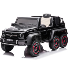 Load image into Gallery viewer, Licensed Mercedes-Benz 24V Kids Ride On Cars, 6-Wheel Drive Powered Ride on Truck with Remote Control, USB, Bluetooth, MP3, Music, Ride on Toys Electric Vehicles for Boys Girls Gifts Ages 3-6, Black