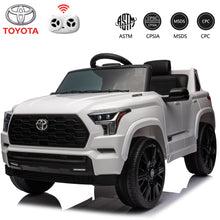 Load image into Gallery viewer, 12V Toyota Ride on Car for Boys and Girls Electric Vehicle with 2.4G Remote Control Powered Ride on Toy for 3-5 Years Old, Three Speed, Bluetooth, Ride on Truck