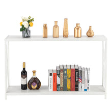 Load image into Gallery viewer, iRerts Entryway Table, Narrow Console Table Hallway Table with Metal Frame and MDF Topboard, Industrial Long Entrance Sofa Table Foyer Tables for Entryway Hallway Living Room Home Office, Pink