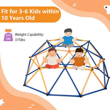 Load image into Gallery viewer, iRerts Toddler Dome Climber, Outdoor Climbing Dome for Kids 3-10 Years Old, Geometric Dome Climber Rust and UV Resistant Steel Frame Kids Playground Climbers with 375 LBS Capacity, Blue + Yellow
