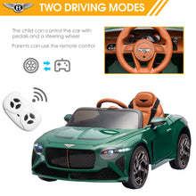 Load image into Gallery viewer, Bentley Mulsanne 12V Ride On Cars with Remote Control, Battery Powered Kids Ride on Toys, Ride On Vehicle with Bluetooth, Music, USB, MP3, Light, Electric Car for Kids Boys Girls Birthday Gift, Green