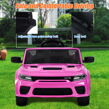 Load image into Gallery viewer, 12V Dodge Charger Ride on Car with Remote Control Electric Vehicle for Boys and Girls Kids Ride on Toy for 3-6 Years Old, Power Ride on Truck, Bluetooth, LED light, Four wheel suspension