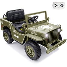 Load image into Gallery viewer, 12V Kids Ride on Truck Toy with Remote Control, 4DW Powered Electric Vehicle Car for Boys Girls Aged 3-6, Ride on Car w/ Storage and Shovel, Soft PU Seat, Bluetooth