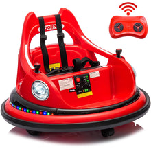 Load image into Gallery viewer, iRerts 12V Bumper Cars for Kids, Bumper Car Ride on with Remote Control, Battery Powered Kids Ride on Toys for 2-5 Year Old Boys Girls, Kids Electric Cars with Bluetooth, Music, LED Light, Red