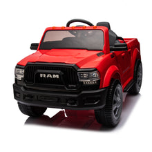 Load image into Gallery viewer, Licensed Dodge RAM 2500 12V Ride On Cars with Remote Control, Kids Electric Ride on Pickup Truck with Music, MP3/USB Port, Cup Holder, Back Storage, Electric Cars for Kids Boys Girls 3-6 Ages, Red