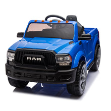 Load image into Gallery viewer, Licensed Dodge RAM 2500 12V Ride On Cars with Remote Control, Kids Electric Ride on Pickup Truck with Music, MP3/USB Port, Cup Holder, Back Storage, Electric Cars for Kids Boys Girls 3-6 Ages, Blue