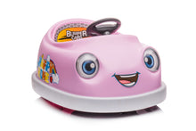 Load image into Gallery viewer, 12V Bumper Car for Toddlers, iRerts Kids Bumper Car with Remote Control, Rocking Horse Mode, Push Rod, Dinner Plate, USB Bluetooth Music, Electric Toddler Ride On Toys for Kids Ages 1-6 Years, Pink
