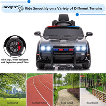 Load image into Gallery viewer, Kids Ride on Police Cars with Remote Control, Licensed Dodge Challenger Battery Powered Kids Electric Car, Ride on Toys for Kids Boys Girls 3-5 Ages Gift with Bluetooth, Music, USB/MP3 Port, LED Light