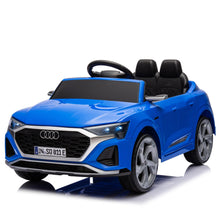 Load image into Gallery viewer, iRerts Kids Electric Cars for Toddlers, Licensed Audi SQ8 12V Ride on Cars with Remote Control, Battery Powered Ride on Toys with Music, LED Lights, 4 Wheel Suspension, Gifts for Kids Aged 3-6, Blue