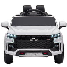Load image into Gallery viewer, iRerts 12V Battery Powered Ride on Cars with Remote Control, Licensed Chevrolet Tahoe Kids Electric Cars for 3-6 Ages Kids Gift, Ride On Toy with Bluetooth, Music, MP3/USB/AUX Port, LED Light, White