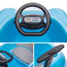 Load image into Gallery viewer, 12V Bumper Car for Toddlers, iRerts Kids Bumper Car with Remote Control, Rocking Horse Mode, Push Rod, Dinner Plate, USB Bluetooth Music, Electric Toddler Ride On Toys for Kids Ages 1-6 Years, Blue