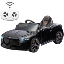 Load image into Gallery viewer, 12V Ride On Car with Remote Control, Licensed Bentley Mulsanne Kids Electric Car with Bluetooth, Music, USB, MP3, LED Light, Battery Powered Electric Ride On Vehicle for Boy Girl Birthday Gift, Black