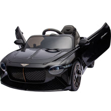 Load image into Gallery viewer, Ride on Car for Boys Girls, Bentley Mulsanne 12V Kids Electric Car Vehicle with Remote Control, Battery Powered Ride on Toys with Bluetooth, USB/MP3, LED Light, 3-6 Ages Kid Birthday Gift, Black