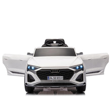 Load image into Gallery viewer, iRerts Kids Electric Cars for Toddlers, Licensed Audi SQ8 12V Ride on Cars with Remote Control, Battery Powered Ride on Toys with Music, LED Lights, 4 Wheel Suspension, Gifts for Kids Aged 3-6, White