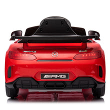 Load image into Gallery viewer, iRerts 12 Volt Ride on Toys for Toddlers, Licensed Mercedes Benz Ride On Car with Remote Control, Battery Powered Kids Electric Car with Music, USB/AUX/SD Ports, LED Lights, 4 Wheel Suspension, Red