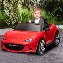 Load image into Gallery viewer, iRerts Red 12V MAZDA MX-5 RF Ride on Cars with Remote Control, Electric Cars for Kids Boys Girls 3-6 Ages Gifts, Battery Powered Kids Ride on Toys with Music, Bluetooth, USB, MP3, LED Lights