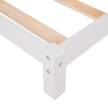 Load image into Gallery viewer, iRerts Wood Twin Platform Bed, Twin Size Car-Shaped Bed Frame for Kids Toddlers Boys Girls, Twin Bed Frame with Complete Guardrails, Bedroom Furniture Twin Size Bed Frame No Box Spring Needed