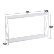 Load image into Gallery viewer, iRerts Entryway Table, Narrow Console Table Hallway Table with Metal Frame and MDF Topboard, Industrial Long Entrance Sofa Table Foyer Tables for Entryway Hallway Living Room Home Office, Pink