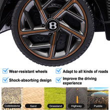 Load image into Gallery viewer, Ride on Car for Boys Girls, Bentley Mulsanne 12V Kids Electric Car Vehicle with Remote Control, Battery Powered Ride on Toys with Bluetooth, USB/MP3, LED Light, 3-6 Ages Kid Birthday Gift, Black