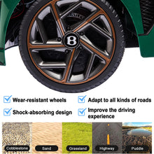 Load image into Gallery viewer, Bentley Mulsanne 12V Ride On Cars with Remote Control, Battery Powered Kids Ride on Toys, Ride On Vehicle with Bluetooth, Music, USB, MP3, Light, Electric Car for Kids Boys Girls Birthday Gift, Green