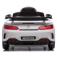 Load image into Gallery viewer, iRerts 12 Volt Ride on Toys for Toddlers, Licensed Mercedes Benz Ride On Car with Remote Control, Battery Powered Kids Electric Car with Music, USB/AUX/SD Ports, LED Lights, 4 Wheel Suspension, White
