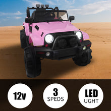Load image into Gallery viewer, iRerts Pink 24V Battery Powered Ride on Cars with Remote Control, Ride on Pickup Trucks with Rocking Chair Mode, Parental Rear Seat, Music, USB/MP3 Port, Electric Cars for Kids Boys Girls 2-6 Ages