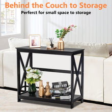 Load image into Gallery viewer, iRerts Entryway Table, Modern Sofa Table Narrow with Metal Frame, Narrow Hallway Console Table, Hallway Table for Entryway, Home, Hallway, Living Room, Bedroom, Light Walnut