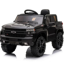 Load image into Gallery viewer, Licensed Chevrolet Electric Kids Ride On, 12V Battery Powered Ride on Car with Remote Control, MP3 Player, LED Lights, Ride on Toy with Spring Suspension for Boy Ages 3-5 Birthday Gift, Black