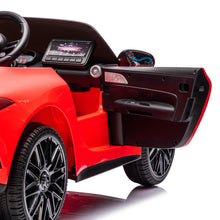 Load image into Gallery viewer, 24V Ride on Cars with Remote Control, Mercedes-Benz SL63 Ride on Toys with Bluetooth Music, LED Light, 4 Wheels Suspension, Battery Powered Electric Car for Kids Boys Girls 3-8 Years Old Gifts, Red