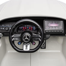 Load image into Gallery viewer, 24V Ride on Cars with Remote Control, Mercedes-Benz SL63 Ride on Toys with Bluetooth Music, LED Light, 4 Wheels Suspension, Battery Powered Electric Car for Kids Boys Girls 3-8 Years Old Gifts, White