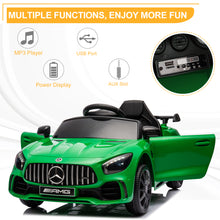 Load image into Gallery viewer, Mercedes Benz Ride on Toys for Kids Boys Girls, 12V Kids Ride on Sports Cars with Remote Control, Battery Powered Electric Cars Vehicle for Kids with LED Headlights, MP3, USB, TF Card Slot, Green