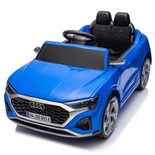 Load image into Gallery viewer, iRerts Kids Electric Cars for Toddlers, Licensed Audi SQ8 12V Ride on Cars with Remote Control, Battery Powered Ride on Toys with Music, LED Lights, 4 Wheel Suspension, Gifts for Kids Aged 3-6, Blue